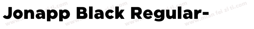 Jonapp Black Regular字体转换